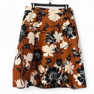 Vintage JCtew collection A-Line Skirt combines rich copper tones and silk sheen